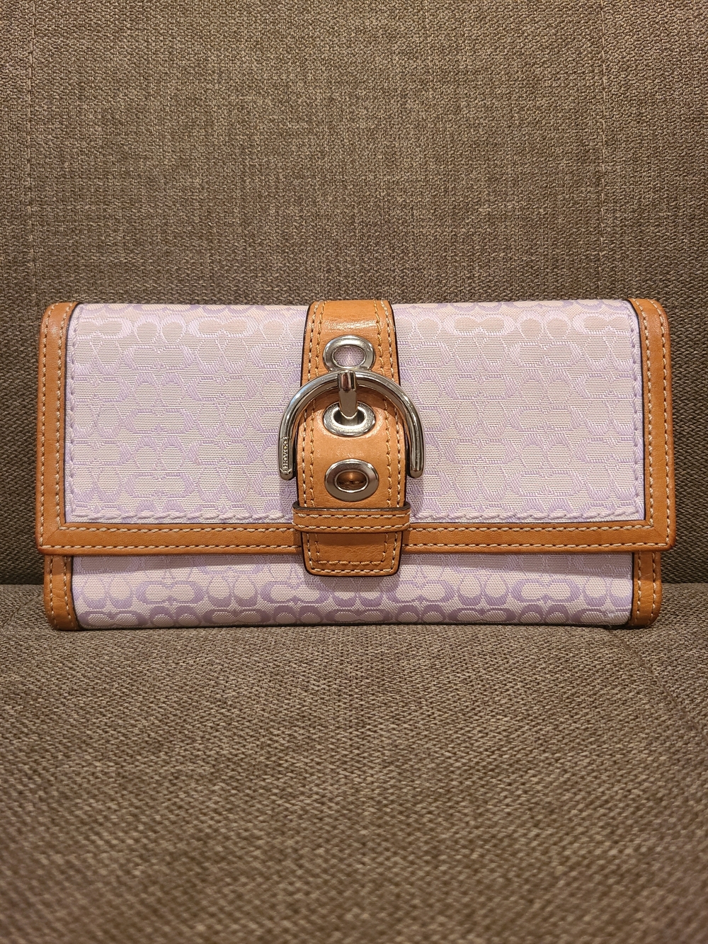 Coach Y2k lavender soho signature buckle wallet